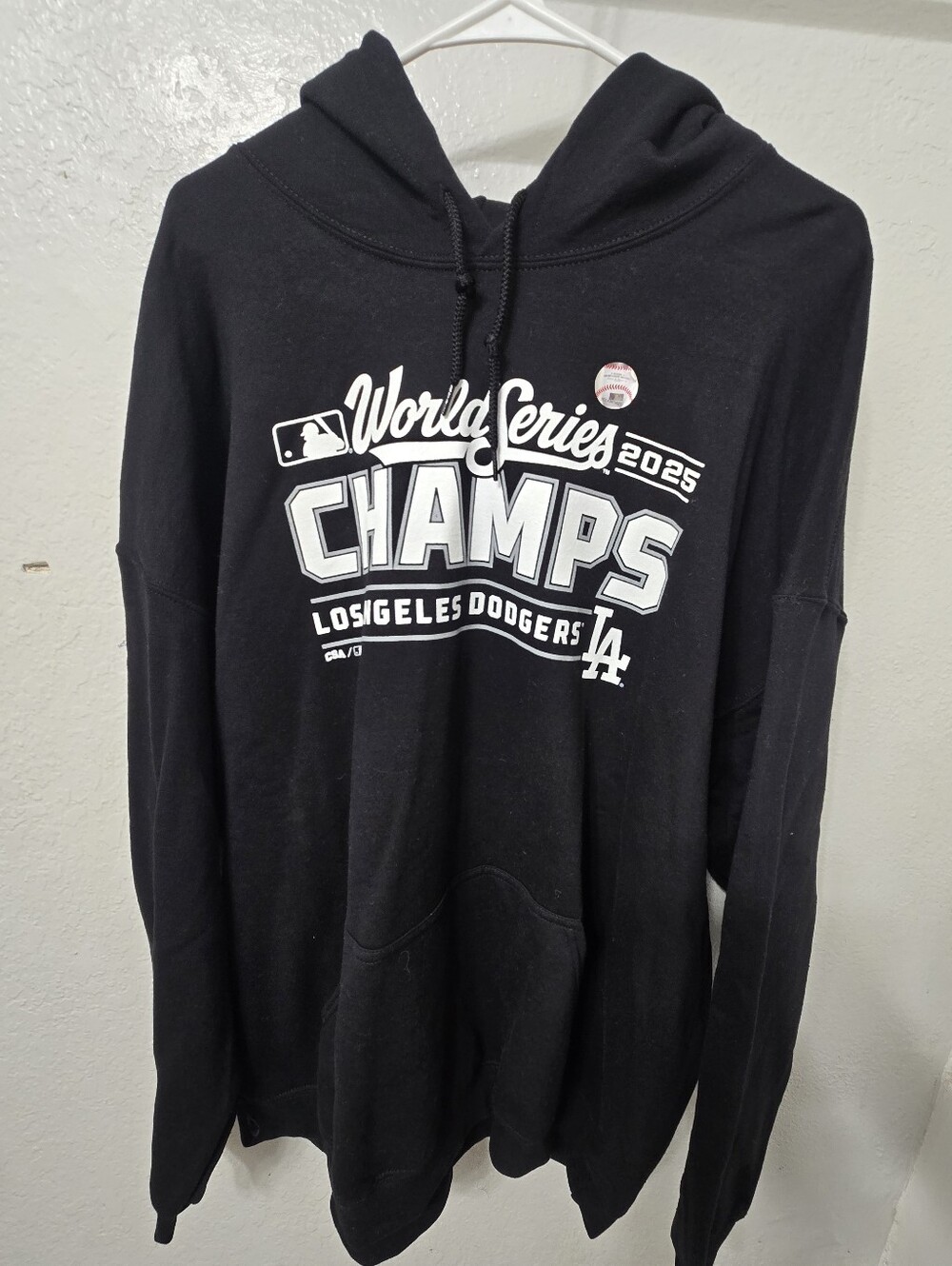 MLB Los Angeles Dodgers Black World Series Champs Hoodie